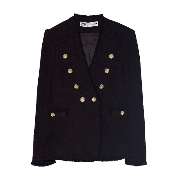 Zara Jackets & Blazers - Zara Tweed Jacket with Buttons